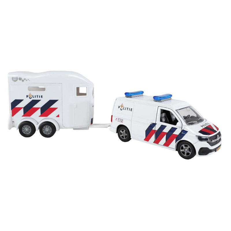 Cargue la imagen en el visor de la galería, Kids globe vw transporter politie met cheval liberte paardentrailer