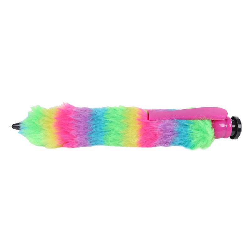 Load image into Gallery viewer, Glamour fluffy jumbo regenboog pen - 28cm