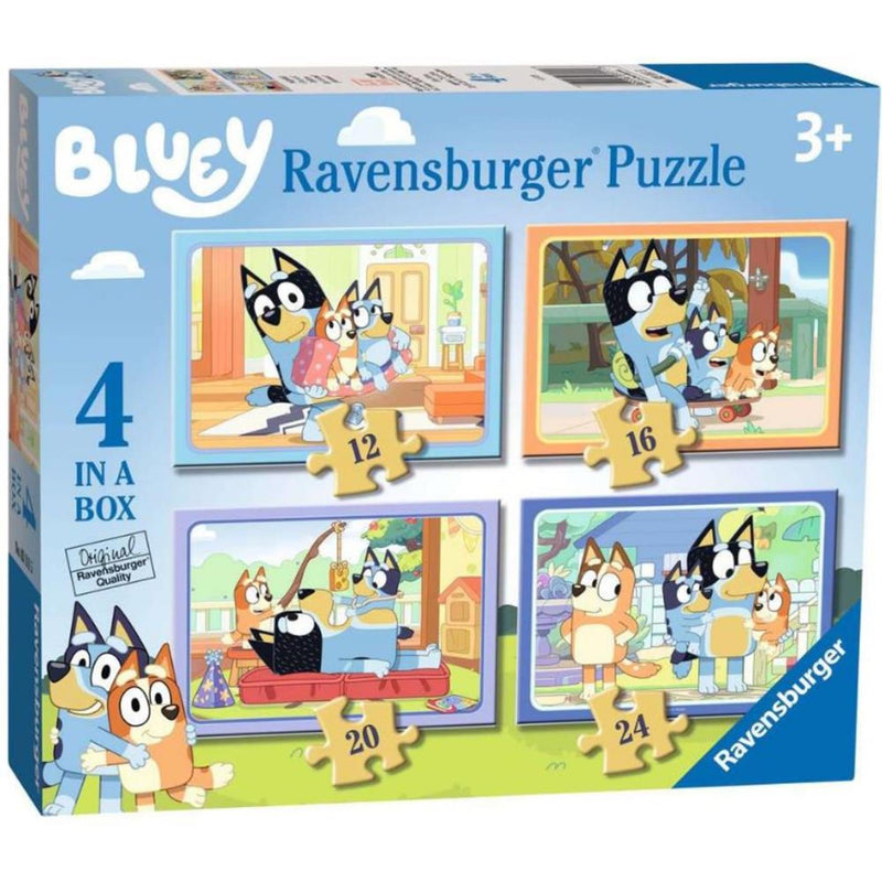 Afbeelding laden in galerijviewer, Ravensburger 4-in-1 puzzel bluey