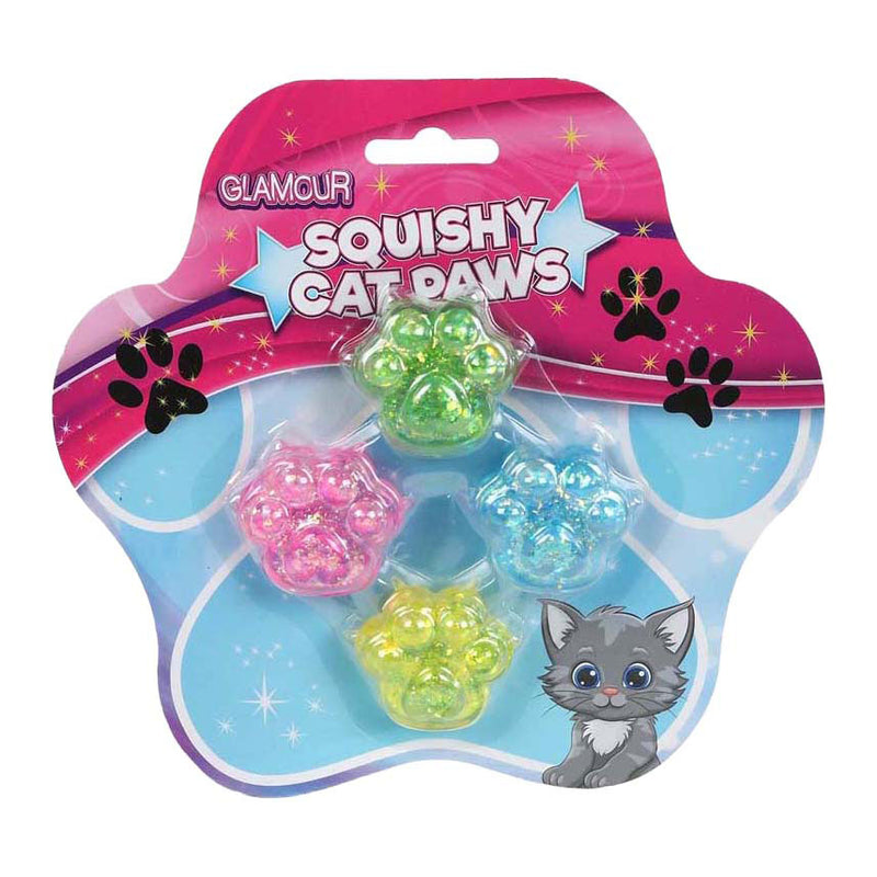 Cargue la imagen en el visor de la galería, Glamour squishy sugar mini kattenpootjes - 4st.