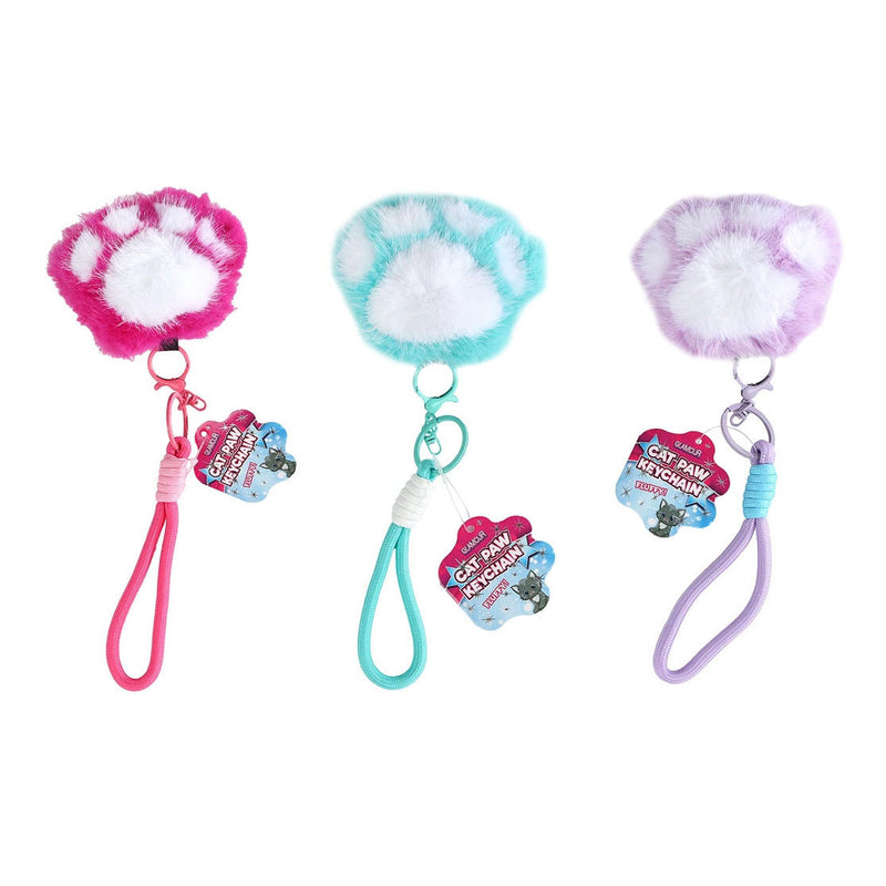 Chargez l'image dans la visionneuse de la galerie, Glamour fluffy sleutelhanger kattenpootje