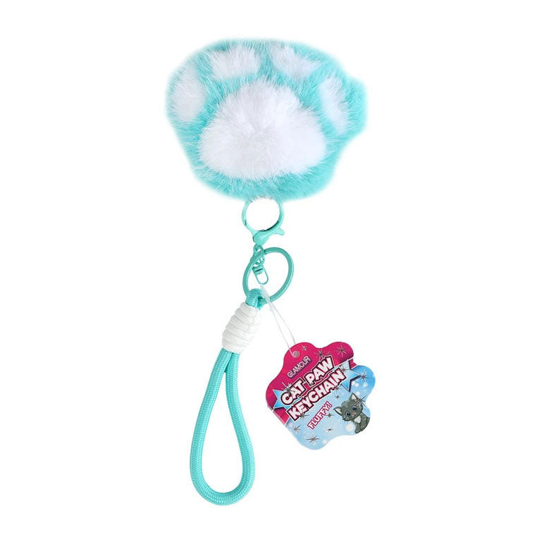 Chargez l'image dans la visionneuse de la galerie, Glamour fluffy sleutelhanger kattenpootje