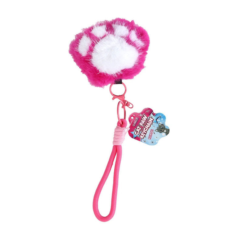 Chargez l'image dans la visionneuse de la galerie, Glamour fluffy sleutelhanger kattenpootje