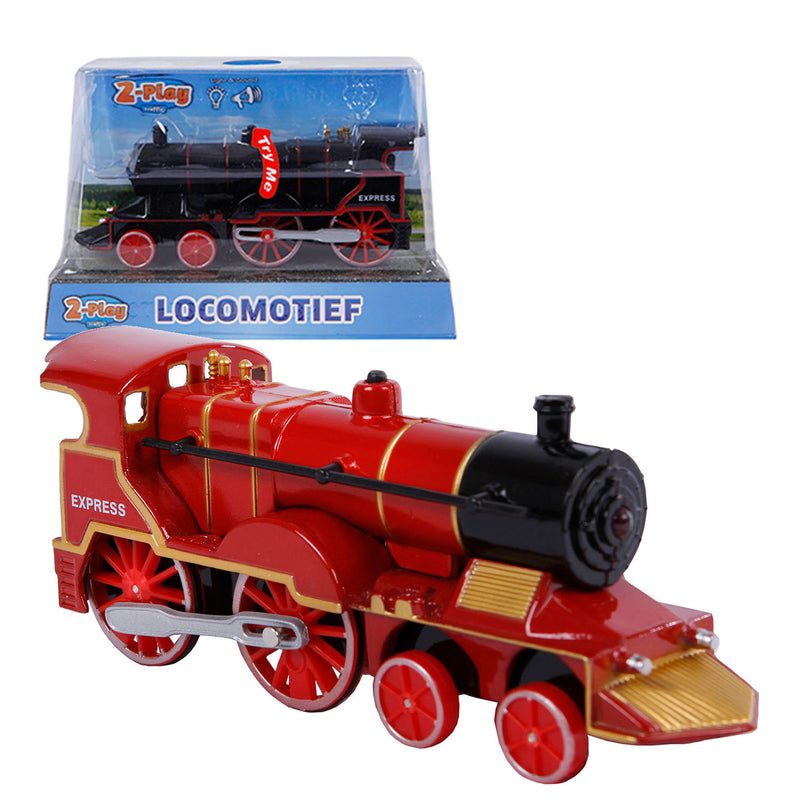 Load image into Gallery viewer, 2-play die-cast locomotief met licht en geluid, 14cm