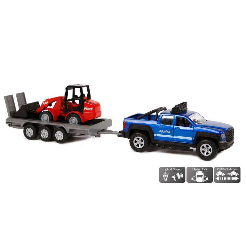 ギャラリービューアに画像をロードする, Kids globe terreinwagen met aanhanger en shovel, 30cm