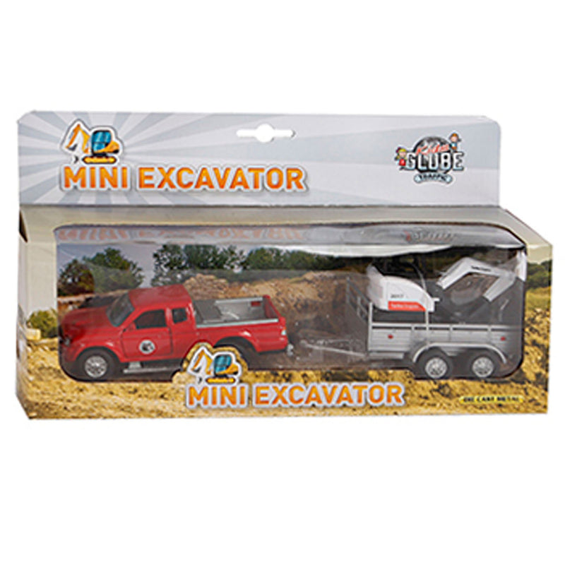 Load image into Gallery viewer, Kids Globe Die-cast Mitsubishi met Minigraver, 27cm