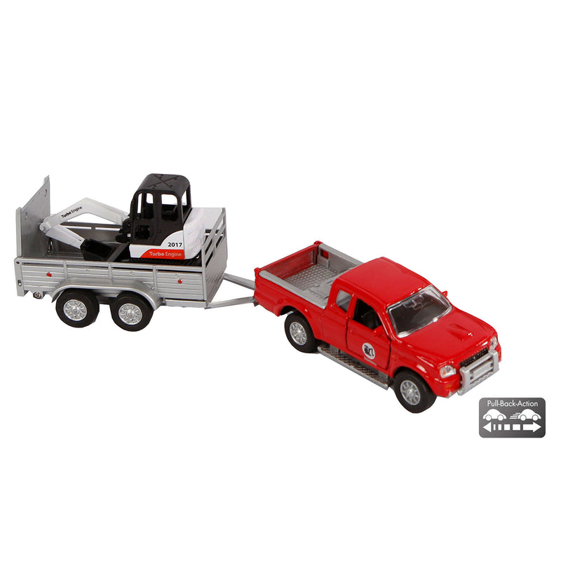 Load image into Gallery viewer, Kids Globe Die-cast Mitsubishi met Minigraver, 27cm