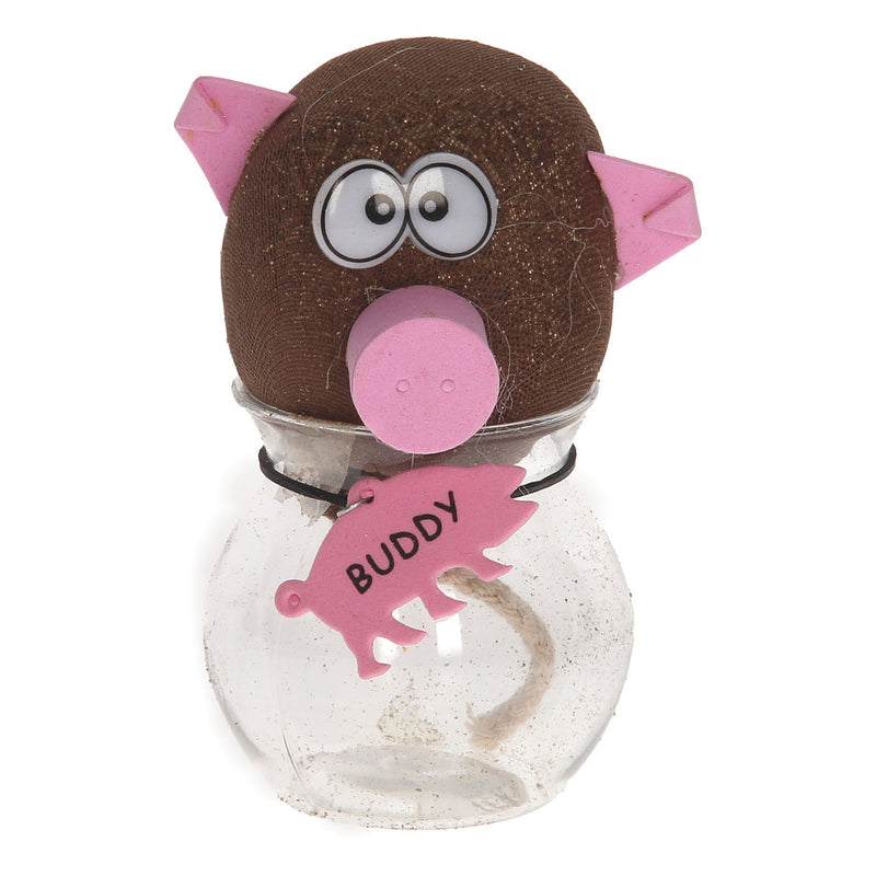 Afbeelding laden in galerijviewer, Toys amsterdam grasvriendjes varken junior 12,5 cm vilt bruin