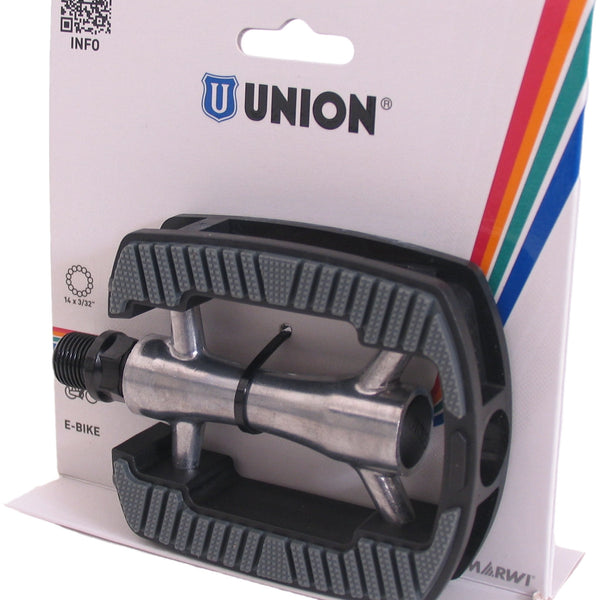 Union 821 pedalen alu zilver blister