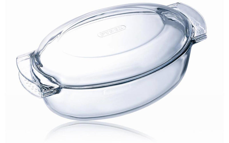 Load image into Gallery viewer, Pyrex ovenschaal ovaal met deksel 5,8l
