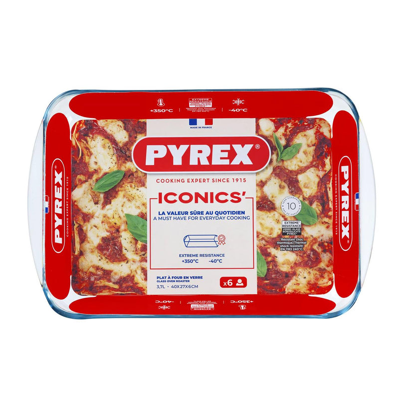 Load image into Gallery viewer, Pyrex ovenschaal 40x27x6cm 3,7l glas