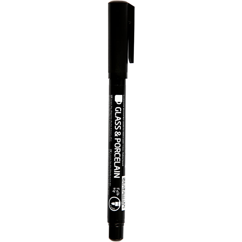Load image into Gallery viewer, Creativ company https: www.cchobby.nl contourstift-voor-glas-en-porselein-lijndikte-1-3-mm-semi-dekkend-zwart-1-stuk