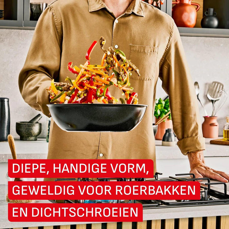 Chargez l'image dans la visionneuse de la galerie, Tefal excellence ceramic wokpan ã˜28cm