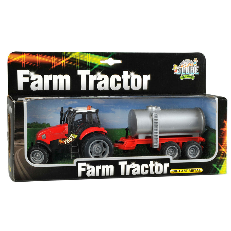 Afbeelding laden in galerijviewer, Kids globe tractor met aanhanger licht geluid 1:32