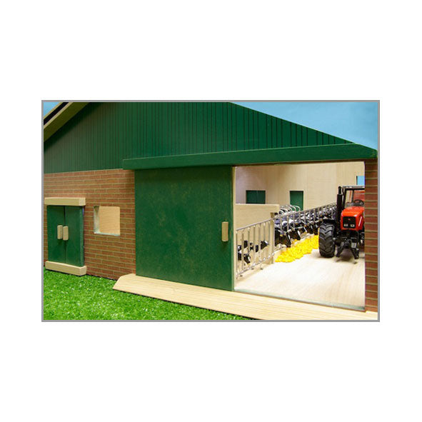 Load image into Gallery viewer, Kids globe ligboxenstal hout met melkunit 1:32