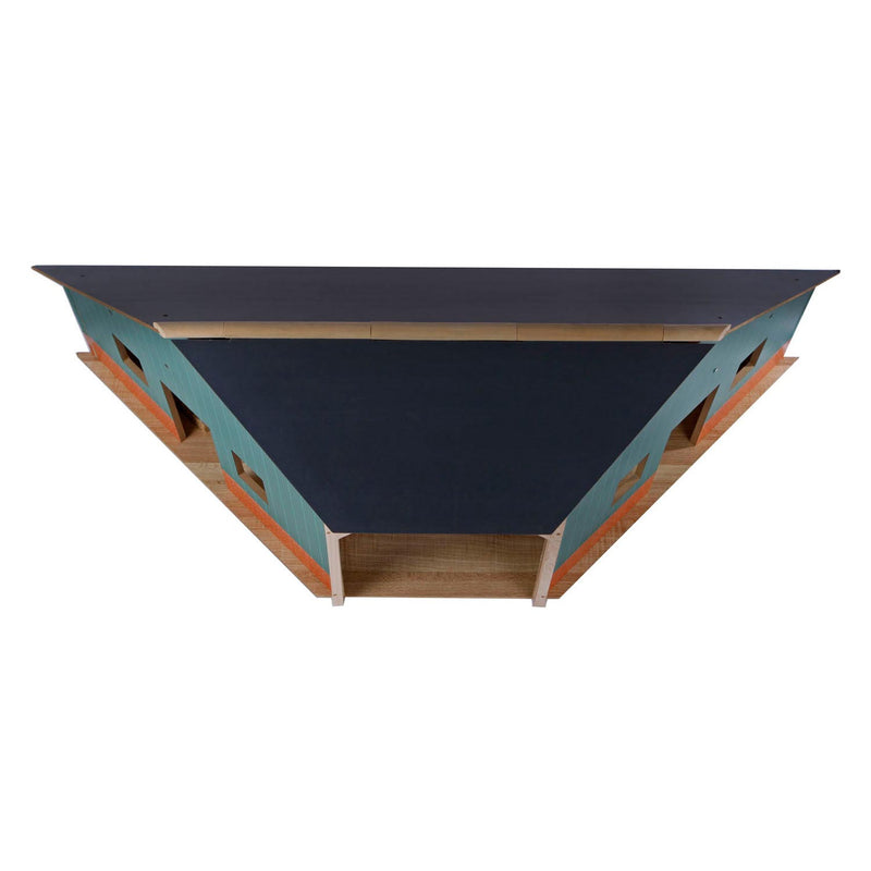 Load image into Gallery viewer, Kids Globe Globe Globe Loods Hoek Hout Voor 2 Tractoren 1:16