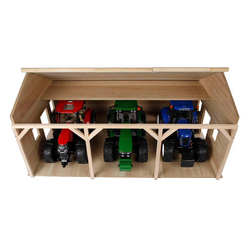 Afbeelding laden in galerijviewer, Kids globe landbouwloods hout voor 3 tractoren, 1:16