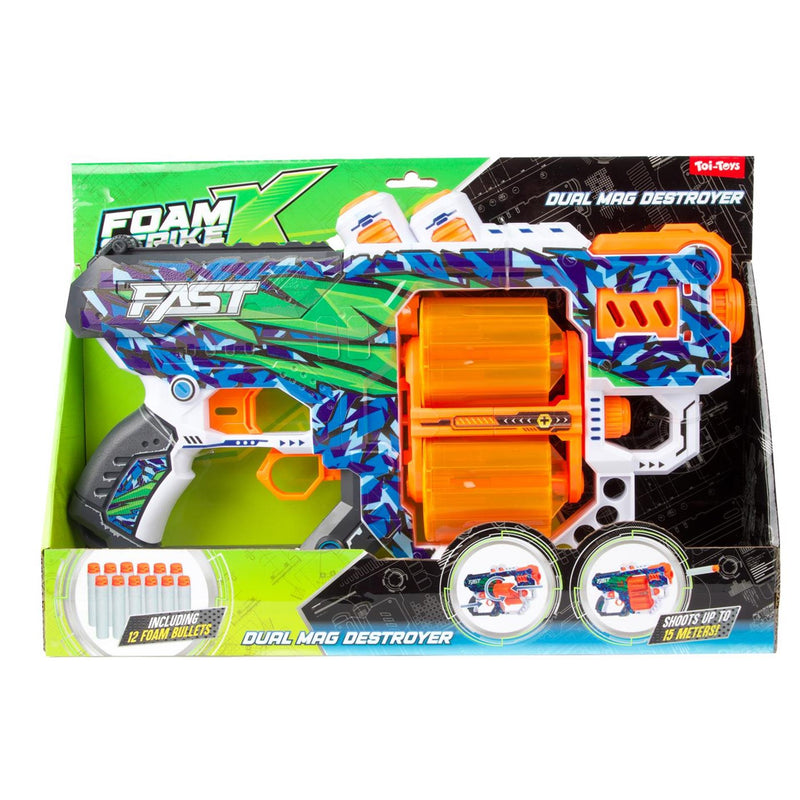 Load image into Gallery viewer, Toi-toys foam strikex pistool dual mag destroyer