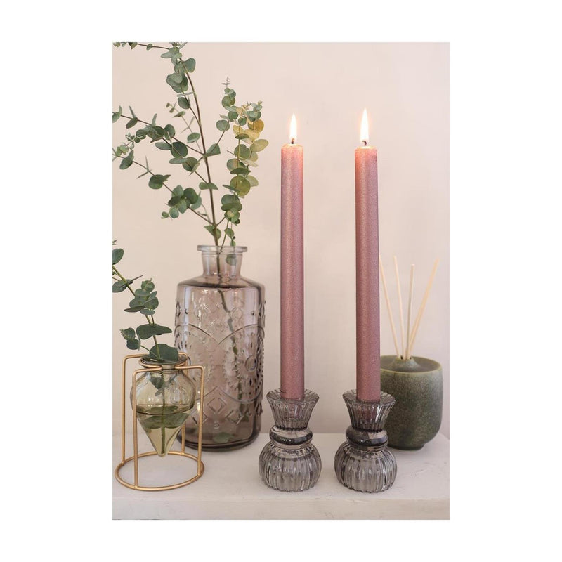Afbeelding laden in galerijviewer, Ideas 4 seasons dinerkaars bliss roze set a 3 stuks ã˜2,2xh25cm