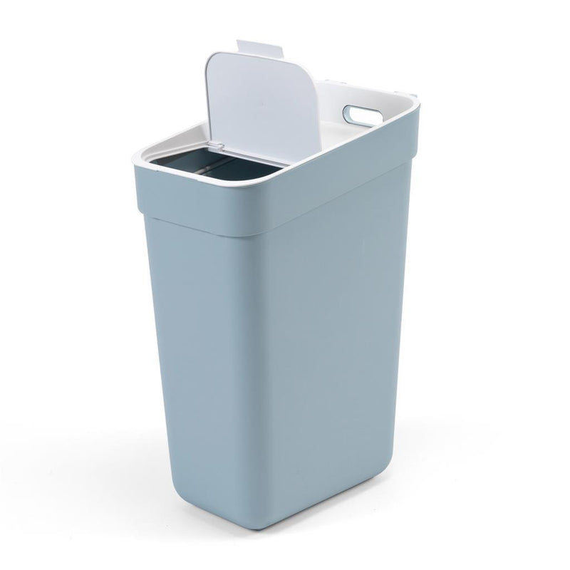 Afbeelding laden in galerijviewer, Curver ready to collect prullenbak - 30 liter - blauw lichtgrijs