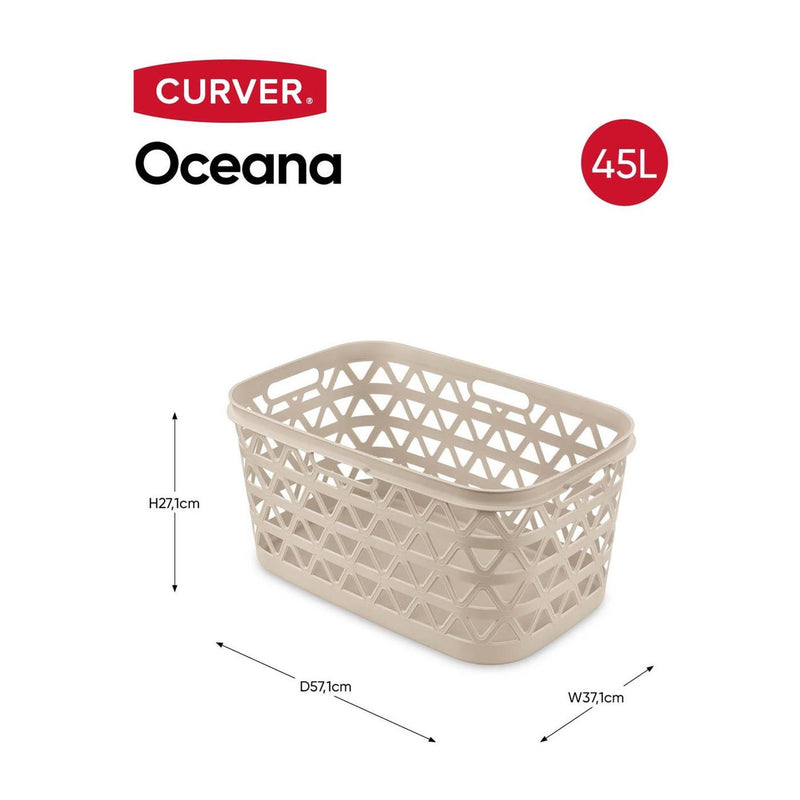 Load image into Gallery viewer, Curver oceana wasmand 45l 57x37x27cm