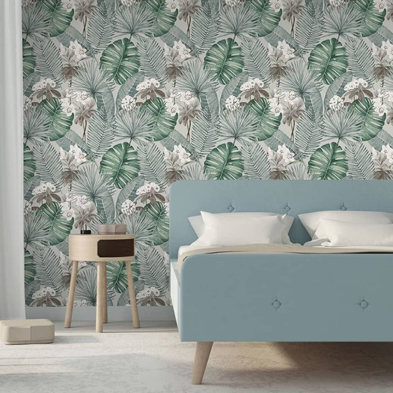 Load image into Gallery viewer, Dutch wallcoverings behang eden grijs en lichtgroen