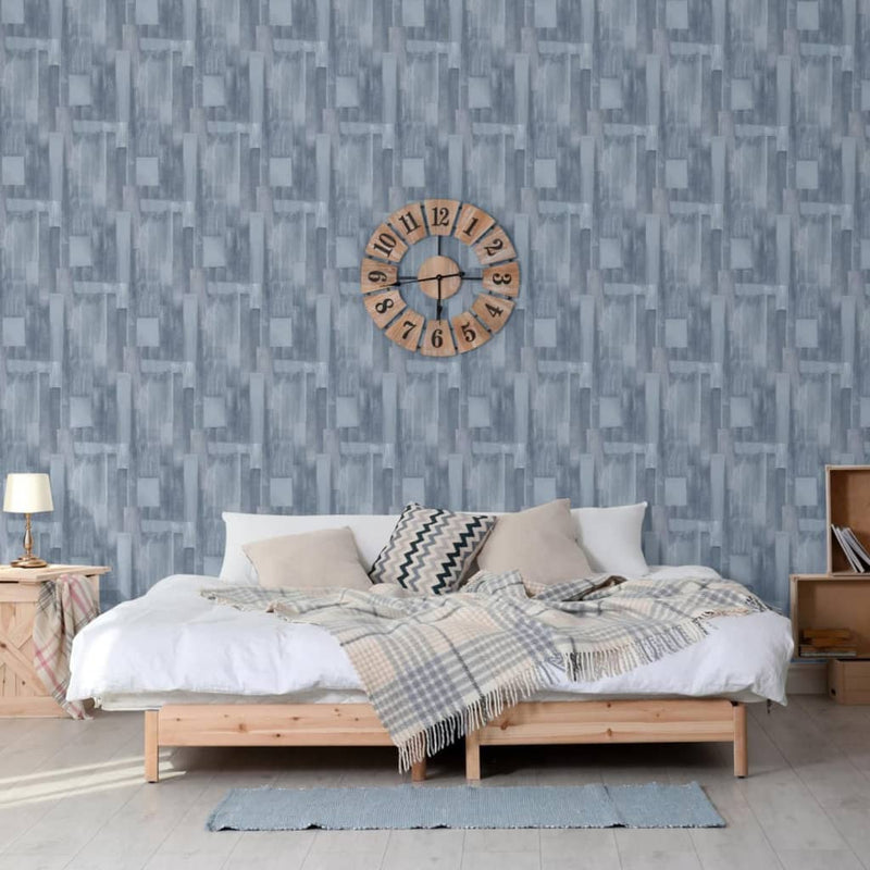 Load image into Gallery viewer, Dutch wallcoverings behang wood grijs