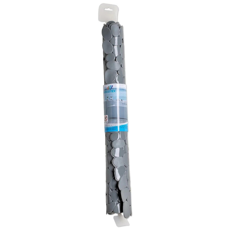 Load image into Gallery viewer, Wicotex douchemat antislip stones 53x53cm grijs