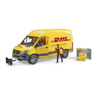 Load image into Gallery viewer, Bruder MB Sprinter DHL met bestuurder