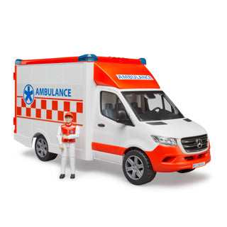 Afbeelding laden in galerijviewer, Bruder mercedes sprinter ambulance met ambulancebroeder - licht geluid - 2676