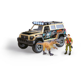 Chargez l'image dans la visionneuse de la galerie, Dino base dinobase auto terreinwagen met dino en licht en geluid
