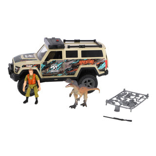 Chargez l'image dans la visionneuse de la galerie, Dino base dinobase auto terreinwagen met dino en licht en geluid