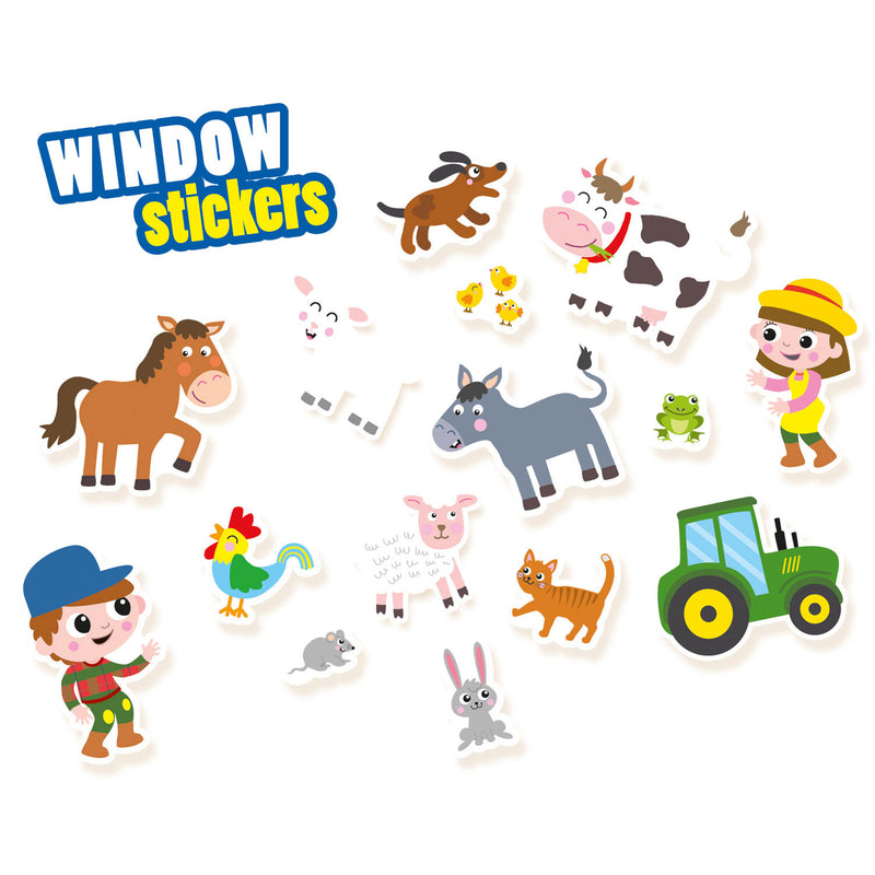 Load image into Gallery viewer, SES Raamstickers Boerderij