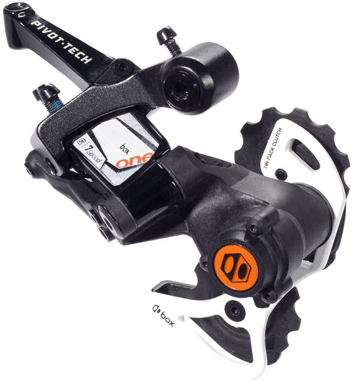 Load image into Gallery viewer, Box components Achterderailleur down-hill 7-speed One met korte kooi zwart