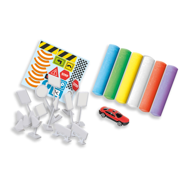 Load image into Gallery viewer, Ses stoepkrijt verkeer