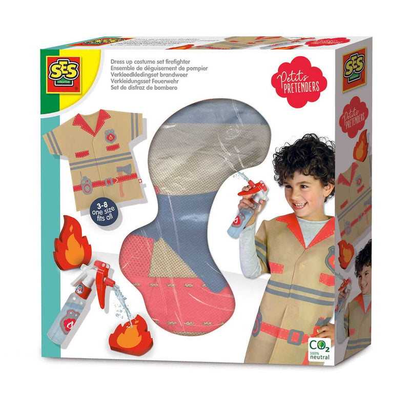 Load image into Gallery viewer, SES Petit Pretenders Verkleedkledingset Brandweer