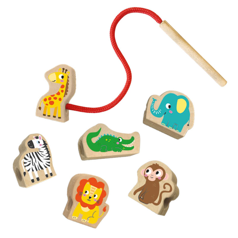 Load image into Gallery viewer, Ses creative ses tiny talents houten dierenkralen rijgen