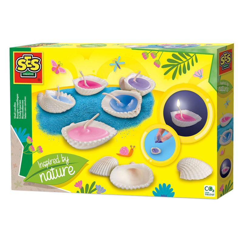 Load image into Gallery viewer, Ses schelp kaarsen - inspired by nature