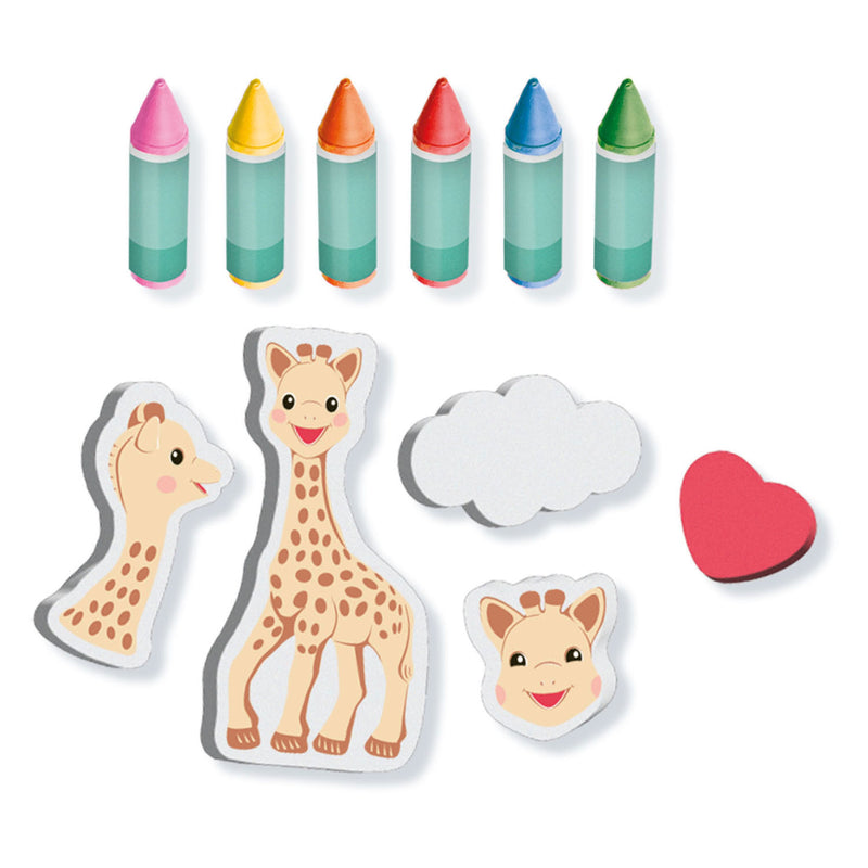 Afbeelding laden in galerijviewer, Ses creative ses sophie la girafe badkrijt met vormen