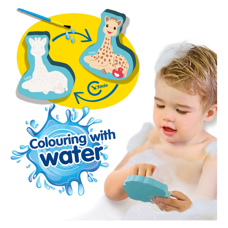 Load image into Gallery viewer, Ses creative ses sophie la girafe kleuren met water in bad