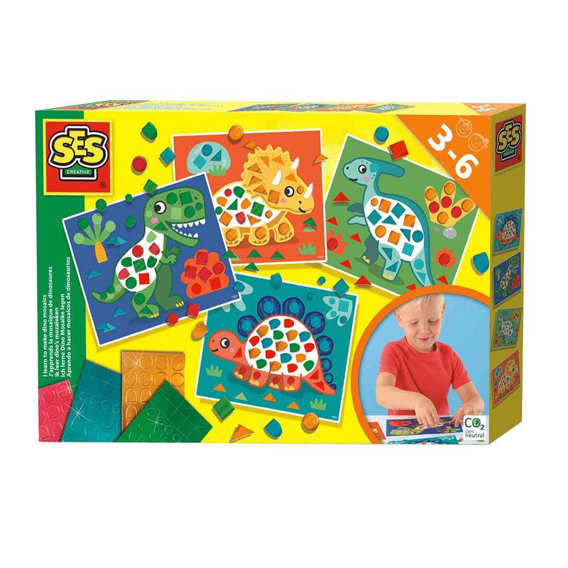 Load image into Gallery viewer, Ses ik leer dino's mozaïeken