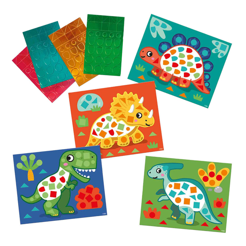 Load image into Gallery viewer, Ses ik leer dino's mozaïeken