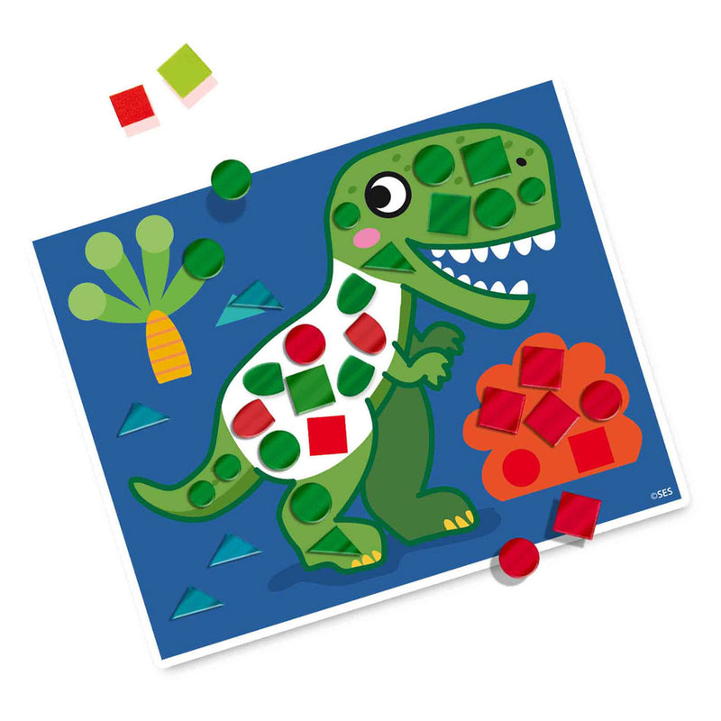 Afbeelding laden in galerijviewer, Ses creative ses ik leer dino's mozaïeken