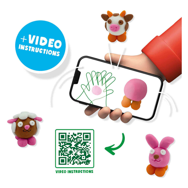 Load image into Gallery viewer, Ses fundo klei - boerderij dieren