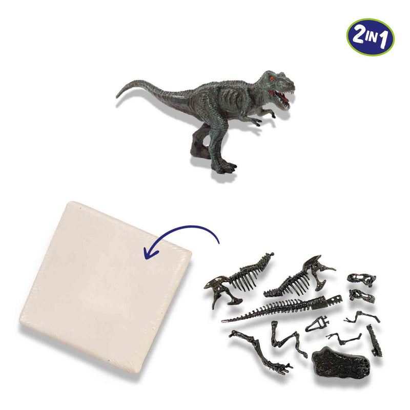 Load image into Gallery viewer, Ses explore dino en skelet opgraven 2in1 - t-rex