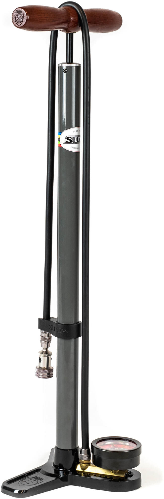 Load image into Gallery viewer, Silca vloerpomp pista plus floor pump pista plus grey