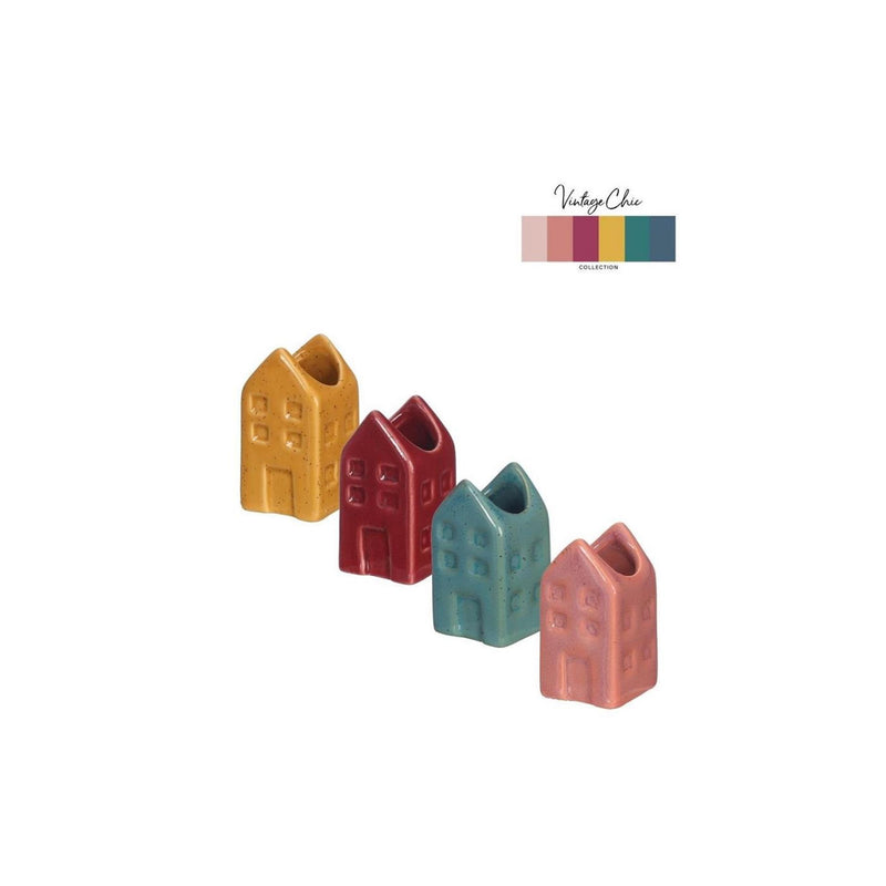 Afbeelding laden in galerijviewer, Ideas 4 seasons bloemenvaas huis amsterdam 3x3x6cm 4 assorti