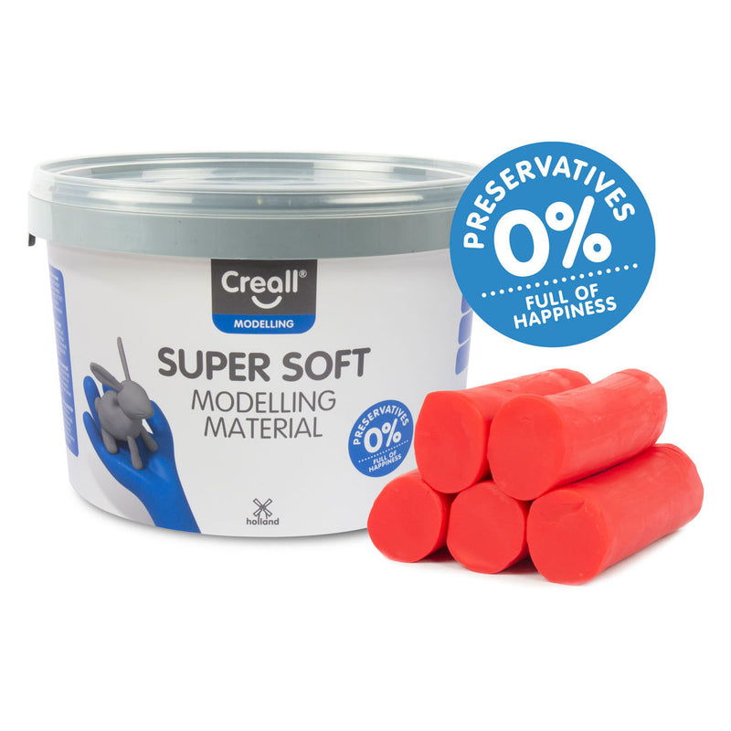ギャラリービューアに画像をロードする, Creall supersoft klei rood, 1750gr.
