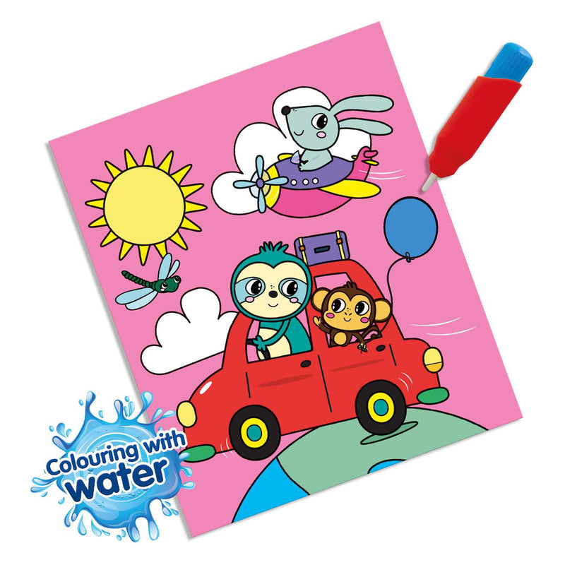 Afbeelding laden in galerijviewer, Ses creative ses kleuren met water kleurboek - op reis