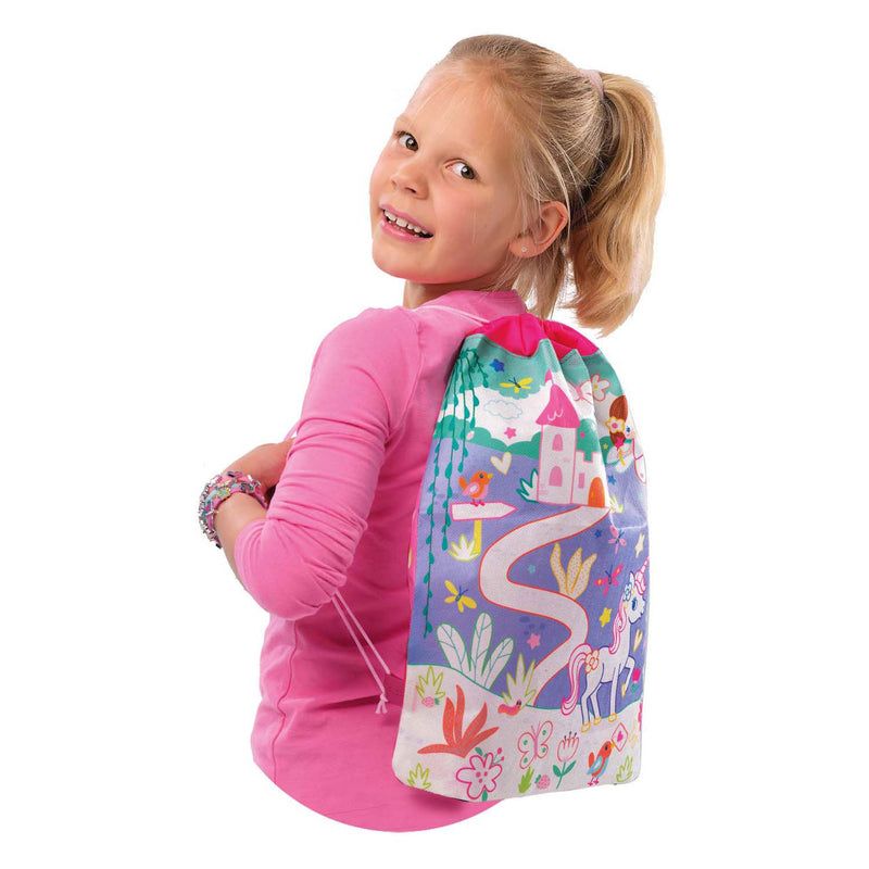 Afbeelding laden in galerijviewer, Ses creative 02401 activiteiten tas - armbandjes maken - kleuren - stickeren - knutselen op reis - versier je eigen tas
